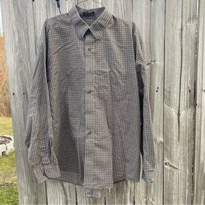Van‎ Heusen Taupe Grid Pattern Shirt